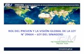 ROL DEL PREVEN Y LA VISIÓN GLOBAL DE LA LEY N° 29664 LEY ... · rol del preven y la visiÓn global de la ley ... sociales y socio-naturales riesgo desastre ... modelo estrategico