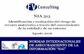 Diapositiva 1 - fvconsulting.com.co20Identificaci%F3n... · NIA 315 Identificación y evaluación del riesgo de errores materiales a través del conocimiento de la entidad y de su