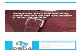 Desarrollos Españoles de Informática S.L. - deisa.net · fabricación de marroquinería y complementos las órdenes de fabricación podrán ser generadas de forma manual o automática,