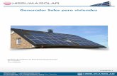 Generador Solar Viviendas HISSUMA SOLARhissuma-solar.com.ar/files/Generador_Solar_Viviendas.pdfPor otro lado la vida de un sistema de combustible es notablemente mas corta que la de