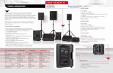 serie VERSO P - Más que audio. Tienda online de … Brochure.pdf · Línea de cajas acústicas autoamplificadas fabricadas en material plástico de alta densidad y elevada resistencia.