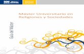 Máster Universitario en Religiones y Sociedades Máster · Teorías y métodos para el estudio de la religión Materia/Asignatura: ...