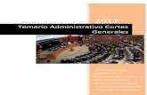 Temario Administrativo Cortes Generales - … · Temario Administrativo Cortes Generales . Tema . 10. Las Cortes Generales (V). El funcionamiento del Congreso de los Diputados y del