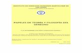 PAPELES DE TEORÍA Y FILOSOFÍA DEL DERECHOportal.uc3m.es/portal/page/portal/instituto_derechos_humanos/... · PAPELES DE TEORÍA Y FILOSOFÍA DEL DERECHO ... VILAJOSANA, J. M., Introducción