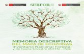 MEMORIA DESCRIPTIVA DEL MAPA DE … · El diseño de la Memoria Descriptiva del Mapa de Ecozonas del Inventario Nacional Forestal y de ... Modelo conceptual para la elaboración del