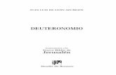 DEUTERONOMIO · 2016-04-19 · ÍNDICE IntroduCCIón..... 9 1. Rasgos literarios y estructura del Deuteronomio ..... 10 2. Contexto histórico y proceso de formación del ...