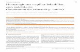 Trabajos originales 135 Hemangioma capilar lobulillar con satelitosis (Síndrome de ... Hemangioma capilar... · 2013-01-28 · CASO CLÍNICO Paciente de 14 años de edad, sexo masculino,