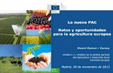 La nueva PAC Retos y oportunidades para la agricultura … Ramon... · impactos ya presentes en la agricultura de la UE Riesgo de inundaciones Veranos más calurosos y ... y el 90%