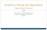 Análisis y Diseño de Algoritmos - ccc.inaoep.mxjagonzalez/ADA/AlgVor.pdf · Análisis y Diseño de Algoritmos Algoritmos Voraces DR. JESÚS A. GONZÁLEZ BERNAL CIENCIAS COMPUTACIONALES