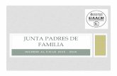 JUNTA PADRES DE FAMILIA - colegiomadrid.edu.mx · JUNTA PADRES DE FAMILIA. CIERRE DEL CICLO 2014 – 2015 FECHAS IMPORTANTES FECHAS IMPORTANTES PARA ALUMNOS DE 2º. SEMESTRE EXÁMENES