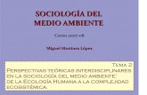SOCIOLOGÍA DEL MEDIO AMBIENTE MEDIO …miguelangelmartinez.net/IMG/pdf/2_Tema1_MA.pdf · de una comunidad responde y es una ... consiste en la interacción del medio ambiente, la