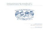 Guía práctica de estudio 07: Fundamentos de Lenguaje Codin.fi-b.unam.mx/salac/practicasFP/fp_p7.pdf · Introducción Una vez que un problema dado ha sido analizado ... El proceso