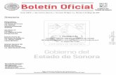 Boletín Oficial - boletinoficial.sonora.gob.mx · Boletín Oficial . G~el Estado de Sonora Tomo CXCIX Hermosillo, Sonora Número 35 Secc.I1 Martes 2 de Mayo de 2017 . Directorio