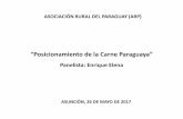 Posicionamiento de la Carne Paraguaya - arp.org.py · EL TALLER DE ORIENTACIÓN ESTRATÉGICA POSIBILITÓ, A PARTIR DEL POSICIONAMIENTO DE PARAGUAY, ... calidad de carnes, inocuidad