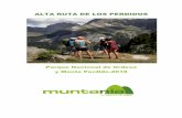 Alta Ruta de los Perdidos-2018 - muntania.com · El Monte Perdido (en aragonés As ... Nerín-Refugio de Rontaniza (Pineta) Acceso en taxi desde el pueblo de Nerín a cotas altas
