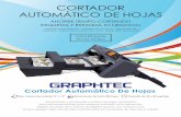 CORTADOR AUTOMÁTICO DE HOJAS - Graphtec en … · Rápido escaneo de 2 marcas de registro gracias a la cámara ... Se pueden importar archivos EPS de Corel Draw o Adobe ... Unidad