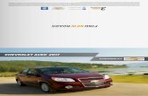 CHEVROLET AVEO 2017 - carone.com.mx · CHEVROLET AVEO® 2017 En General Motors de México, S. de R.L. de C.V. (en adelante GMM) mantenemos las técnicas de fabricación de los vehículos