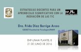 Dra. Frida Díaz Barriga Arceoencuentro.habilidadesparaadolescentes.com/app/archivos/presentac... · ESTRATEGIAS DOCENTES PARA UN APRENDIZAJE SIGNIFICATIVO CON LA MEDIACIÓN DE LAS