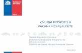 VACUNA HEPATITIS A VACUNA HEXAVALENTEestadisticas.ssosorno.cl/inmunizaciones/8_Reuniones... · A diferencia de las hepatitis B y C, la hepatitis A no causa hepatopatía crónica y