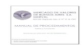 Manual de Procedimientos - Institucional Merval - Manual de Procedimie… · Manual de Procedimientos Introducción a las funciones del Mercado de Valores de Buenos Aires S.A. (Merval)
