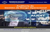 Auditoría de Gestión de Riesgo Operacionalernestobazan.com/content/20170512140412-1.pdf · Facilitador: Ernesto Bazán, nacionalidad peruana Especialista en gestión de riesgos.
