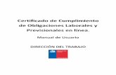 Certificado de Cumplimiento de Obligaciones Laborales …ventanilla.dt.gob.cl/telinea-ssl/CCL/doc/ManualCCl.pdf · Certificado de Cumplimiento de Obligaciones Laborales y Previsionales