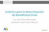Criterios para la determinación de Beneficiario Finalain.mef.gub.uy/innovaportal/file/22689/9/ppt-2017-bcu-por-ain-3.pdf · Porcentaje exceptuado por art. 7 literales b y c del Decreto