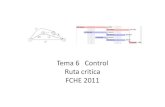 Tema 6 Control Ruta critica FCHE 2011 - Circuitos de RF · Ejemplo. Ruta critica • 1. Ordenar tareas por prioridad • 2. Ubicar tareas que puedan realizarse al mismo tiempo. •