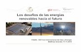 Los desafíos de las energías renovables hacia el futuro os_de_las_energías... · PDF filePeru USD 49/MWh India USD 67-94/MWh United ArabEmirates USD 31/MWh South Africa ... Generación