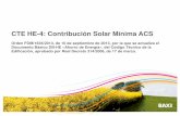 CTE HE-4: Contribución Solar Mínima ACStecno-oviedo.es/docinstaladores/CTE_HE4_2013_resumen.pdf · CTE HE-4: Contribución Solar Mínima ACS Orden FOM/1635/2013, de 10 de septiembre