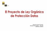 El Proyecto de Ley Orgánica de Protección Datos - … · El Proyecto de Ley Orgánica ... • Procedimientos para el ejercicio de los derechos • Base legal del tratamiento. ...