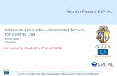 Reunión Plenaria ESVI-AL Informe de Actividades … · Modalidad a Distancia de UTPL: Un sistema que pretende llegar a todos los rincones del Ecuador, y a países con alta ... Economía,