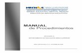MANUAL de Procedimientos - Documento sin tí de   · MANUAL de Procedimientos ...