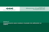 Código de Mejores Prácticas - CCE CMPC... · Cuestionario, para facilitar la medición del grado de avance en la implementación de sus ... sus principios éticos de negocio. La(s)