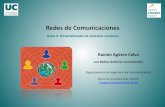 Redes de Comunicaciones. Tema 4. Dimensionado de … · 2 Redes de Comunicaciones – Tema 4: Dimensionado de sistemas celulares Ramón Agüero Calvo Contenidos Introducción a las
