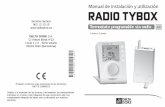1 zona o 2 zonas DELTA DORE · RADIO TYBOX Manual de instalación y utilización Termostato programable vía radio 1 zona o 2 zonas YBOX Producto conforme a las exigencias de las