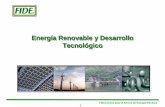 Energía Renovable y Desarrollo Tecnológico - ineel.mx · Fideicomiso para el Ahorro de Energía Eléctrica •El FIDE podrá financiar hasta el 100% del costo de implementación