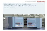 Catálogo de producto Variadores de Frecuencia€¦ · variadores de frecuencia Rexroth EFC 3610 y EFC 5610 para velocidad electrónica y control de par por lo tanto ... Uso con motores
