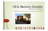 I.E.S. Ramón Giraldoies-ramongiraldo.centros.castillalamancha.es/sites/ies-ramongiraldo... · Delphos-Papás (Programa informático de la JCCM a través de internet).