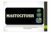 Dra. M. Isabel Peña Arellano FEA Alergología · 2015-11-09 · • Mastocitosis de buen pronóstico: mastocitosis sistémica indolente • Mastocitos maduros (CD34-, ... eritrodermia
