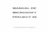 Manual de Project 98 - Ing. Edson Rodríguez Solórzano ... · Cuando tenemos abierto el programa MICROSOFT PROJECT, si queremos abrir un ... es la de Diagrama de Gantt, en la que