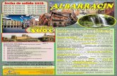 Guía oficial en Teruelpoblenoubidaiak.com/wp-content/uploads/2015/11/2016...Guía oficial en Teruel 4 Almuerzos en restaurante EL DIA 1: SALIDA DE ORIGEN - ZARAGOZA - ALBARRACÍN