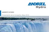 ANDRITZ HYDRO Presentación de la Compañía · 5 laboratorios de generadores ... protección, excitación, regulador turbina y sincronización ... bombeo de velocidad variable en