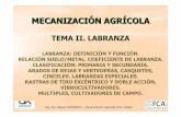 TEMA II. LABRANZA - Mecanización Agrícola FCA · Convencional ”. “Sistema de labranza o siembra que mantenga, despu és de la siembra, mas del 30% de la superficie del suelo