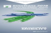 InnoTrans 2018 · La exposición al aire libre y de vías de InnoTrans es única en el mundo. Más de 3.500 metros de vías invitan a presen- ... Resumen de los eventos InnoTrans