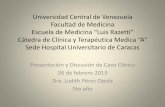 Universidad Central de Venezuela Facultad de Medicina · PDF filederrame pleural, derrame pericárdico y un gram del liquido eran importantes en enfermedad pericárdica, sobre todo