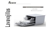 Manual de Instrucciones s LP8 850 - tekaindustrial.com · Indicador electrónico en el panel de control (si viene incluido) revise el nivel de la sal regeneradora ... 3 Introduzca