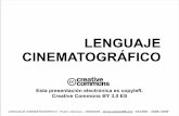 LENGUAJE CINEMATOGRÁFICO - zemos98.org · La COMPARACIÓN consiste en la presentación de dos elementos con el ... En el lenguaje verbal un ejemplo puede ser decir: "Es una tortuga."
