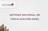 SISTEMA NACIONAL DE FISCALIZACIÓN (SNF) · y el uso de los recursospúblicos 3 órdenes degobierno Sistema Nacional de Fiscalización (SNF) ... Establecer metas de corto, mediano