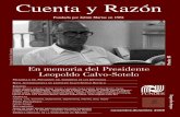 Cuenta y Razóncuentayrazon.com/wp-content/uploads/2016/05/revista5.pdf · Gustavo Villapalos DIRECTOR ... de los tiempos, y en el que se hundían sin éxito ... Leopoldo Calvo-Sotelo